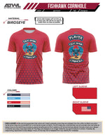 Load image into Gallery viewer, Fishhawk Cornhole Red Full dye Jersey