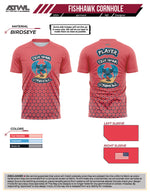 Load image into Gallery viewer, Fishhawk Cornhole Neon Orange Full dye Jersey