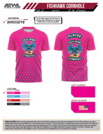 Load image into Gallery viewer, Fishhawk Cornhole Neon Pink Full dye Jersey