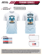 Load image into Gallery viewer, Fishhawk Cornhole White Full dye Jersey