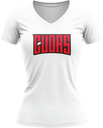 Load image into Gallery viewer, Cudas White Sub Dye Womens V-neck