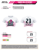 Load image into Gallery viewer, Tampa Bay Roller Derby Women's Crew Cut Crop Top Jersey