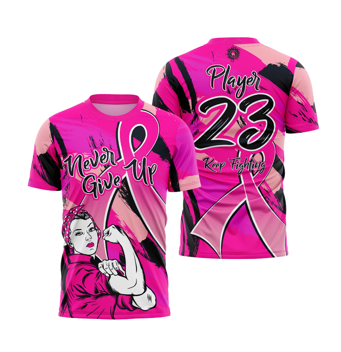 NGU Breast Cancer Awareness Men's full dye jersey – All The Way Live Designs