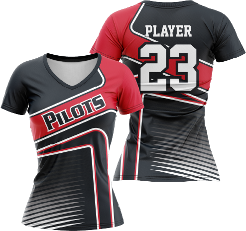 All The Way Live Designs Pinecrest Pilots Women's V-Neck Jersey YL