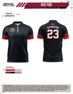 Load image into Gallery viewer, Red Tide Baseball Batting Jacket (Black)