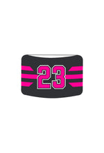 Load image into Gallery viewer, Tampa Bay Roller Derby Black and Pink Travel Team Numbered custom Armbands
