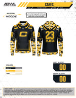 Load image into Gallery viewer, Canes Baseball Black Digi Camo Full Dye Hoodie