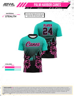 Load image into Gallery viewer, PH Canes Teal Men's full dye Jersey