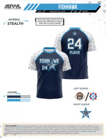 Load image into Gallery viewer, Fishhawk Navy All Stars Mens Full dye Replica Jersey