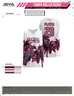 Load image into Gallery viewer, Tampa Bay Jr Roller Derby Mens cut Sleeveless Jersey