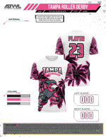 Load image into Gallery viewer, Tampa Jr Roller Derby Mens Cut Full dye Jersey