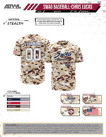 Load image into Gallery viewer, Swag Elite Camo Game Day Full Button Full Dye Men's Jersey