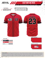 Load image into Gallery viewer, East Bay 2025 Advanced Baseball Full Dye Button Up Jersey