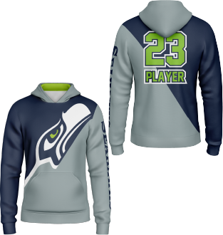 Seffner Seahawks Mens Full Dye Hoody