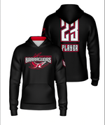 Load image into Gallery viewer, Barracudas Black Full Dye Hoodie