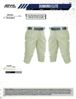 Load image into Gallery viewer, Diamond Elite Cream Pinstripes Full Dye Knicker Pant