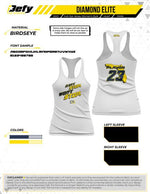 Load image into Gallery viewer, Diamond Elite cant stop wont stop Sub Dye Womens Racerback