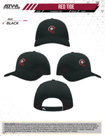 Load image into Gallery viewer, Red Tide Black 302C Snapback hat