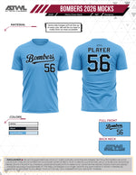 Load image into Gallery viewer, Buffalo Creek Bombers Mens Bombers fan and practice jerseys