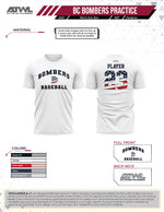 Load image into Gallery viewer, Buffalo Creek Bombers Mens White Sub dye jersey