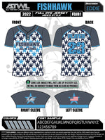 Load image into Gallery viewer, 2022 Fishhawk Grey All Stars Mens 2 Button Full dye Replica Jersey