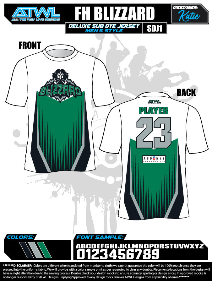 Fishhawk Fall League Men's Sub Dye Jerseys