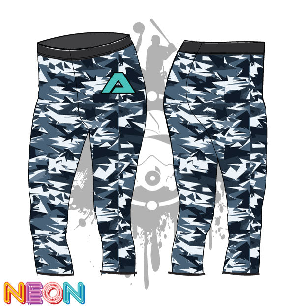 Abstract Camo Womens Leggings – All The Way Live Designs