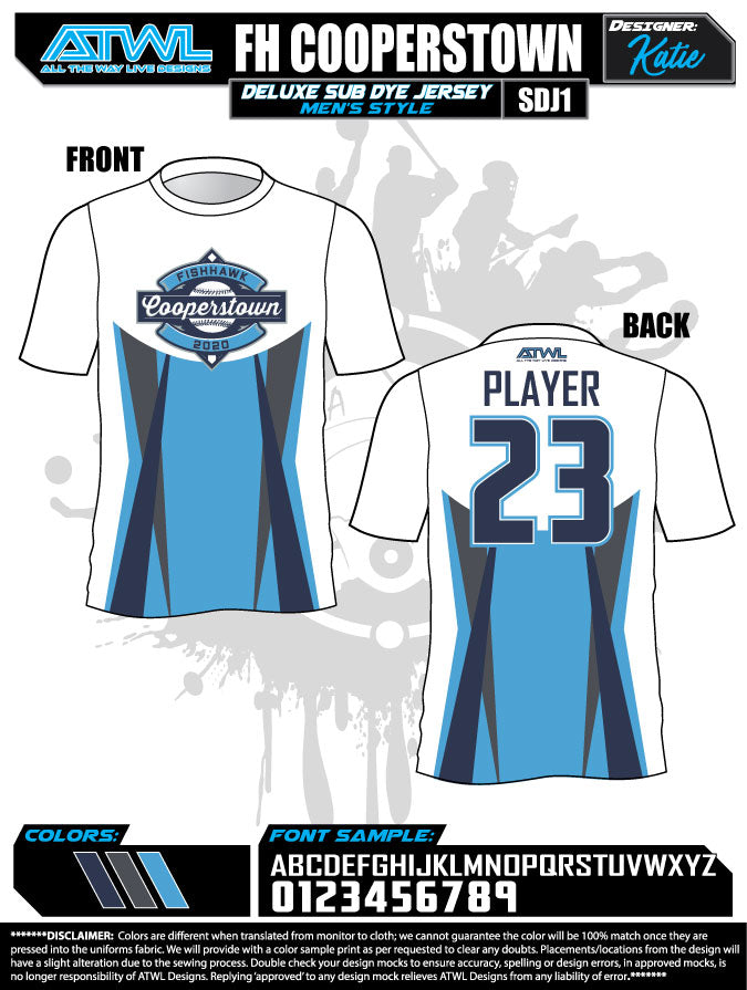 Fishhawk Fall League Men's Sub Dye Jerseys