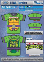 Load image into Gallery viewer, Cowabunga Turtles Youth Full Dye Jersey