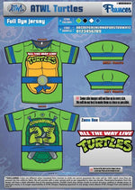 Load image into Gallery viewer, Cowabunga Turtles Youth Full Dye Jersey