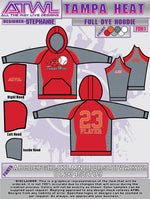 Load image into Gallery viewer, Tampa Heat Full dye Unisex Hoody