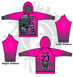 Load image into Gallery viewer, Sugar Skull Unisex Full Dye Hoody Cancer Awareness