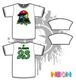 Load image into Gallery viewer, Crazy Ballz Mens White Sub Dye Jersey Gasmask