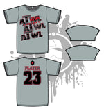 Load image into Gallery viewer, Repeat Design Mens Grey Sub Dye Jersey