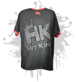 Load image into Gallery viewer, Hit Kings Bearded Skull Mens Full Dye Jersey Black/Red