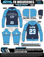 Load image into Gallery viewer, Wolverines Navy Full Dye Hoodie