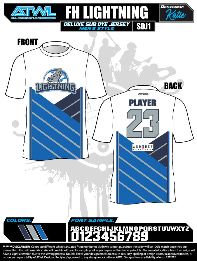 Fishhawk Fall League Men's Sub Dye Jerseys