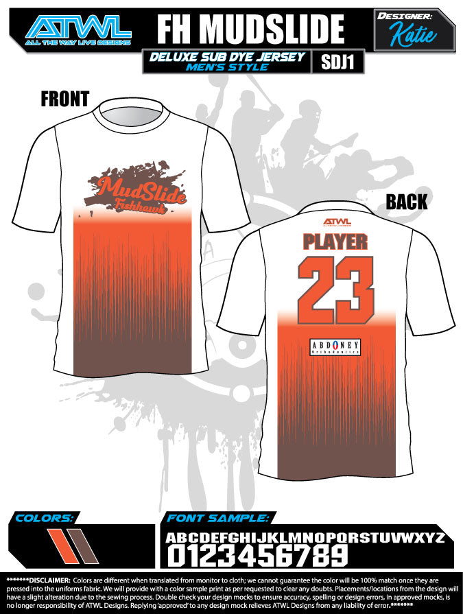 Fishhawk Fall League Men's Sub Dye Jerseys