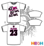 Load image into Gallery viewer, Repeat Design Mens White Sub Dye Jersey