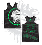 Load image into Gallery viewer, Distressed Women's Racerback Full Dye Jersey