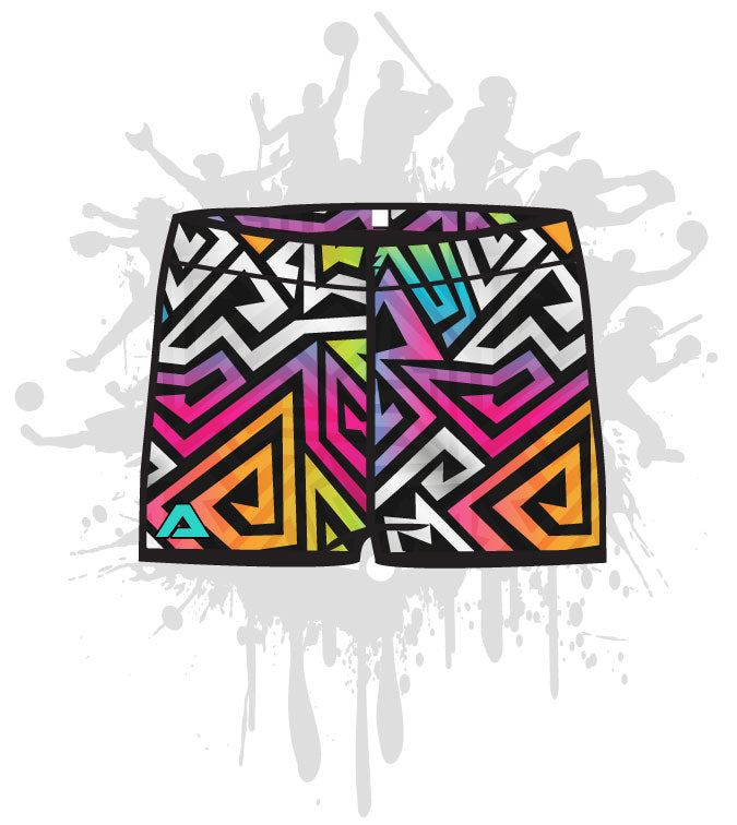 Rainbow online compression shorts