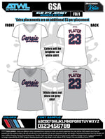 Load image into Gallery viewer, Georgia Sports Academy Womens Sub dye Jerseys