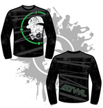 Load image into Gallery viewer, DISTRESSED GAS MASK LONG SLEEVE