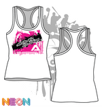 Load image into Gallery viewer, Affliction Women's White Sub Dye Tank Top