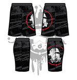 Load image into Gallery viewer, DISTRESSED GAS MASK SHORTS