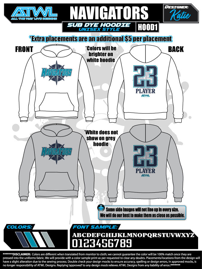 Navigators Sub Dye Hoodie