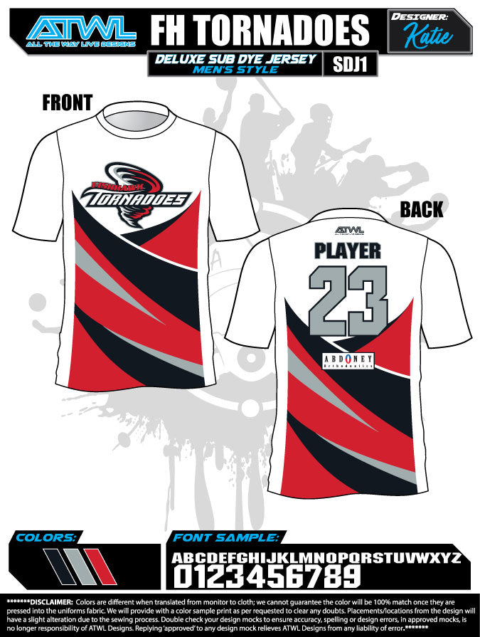 Fishhawk Fall League Men's Sub Dye Jerseys