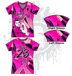 Load image into Gallery viewer, NGU Breast Cancer Awareness Women's full dye jersey