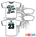 Load image into Gallery viewer, Repeat Design Mens White Sub Dye Jersey