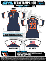 Load image into Gallery viewer, Team Tampa Full dye batting jacket